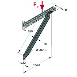 Saetta 45° L.616 (Conf 10pz)