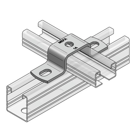 Piastra ad U per Binari 45x26 (Conf 25pz)