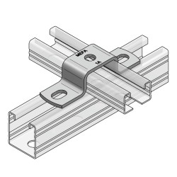 Piastra ad U per Binari 45x26 (Conf 25pz)