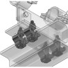 Set Punto Fisso LR per Supporto Scorrevole T (Set 4pz)