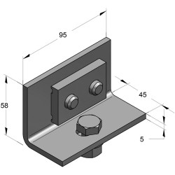 Adattatore per Saetta 45° (Conf 5pz)