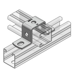 Piastra ad U per Binari 45x45 fvz (Conf 25pz)