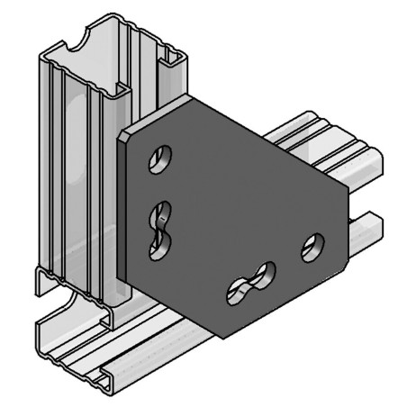 Piastra ad L 4-Fori (Conf 10pz)