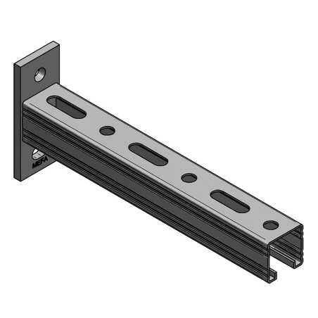 Mensola Profilo-C 45/45/2 L=735mm gvz (Conf 5pz)