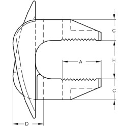 Morsetto F9 a due Pezzi M10