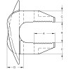 Morsetto F9 a due Pezzi M10