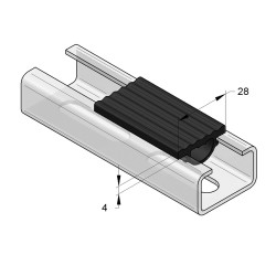 Inserto Isolante in Gomma KG 35 (rotolo 20mt)