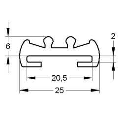 Profilo Isolante cS 20 6.0 (Rotolo 50mt)