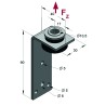 Supporto Fonoassorbente LLN 90mm Inox A4