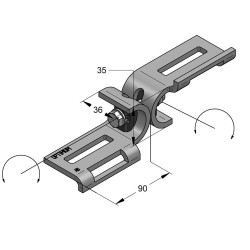 Snodo Pivottante OPTIMUM XLV 80°-280° (Conf 10pz)