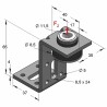 Supporto per Canali SD-ZSN 65mm (Conf 50pz)