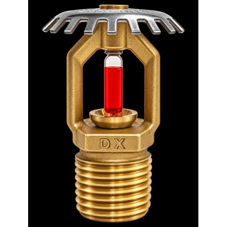 DX Sprinkler K80 1/2" Upright S.R. 68°C Brass CE