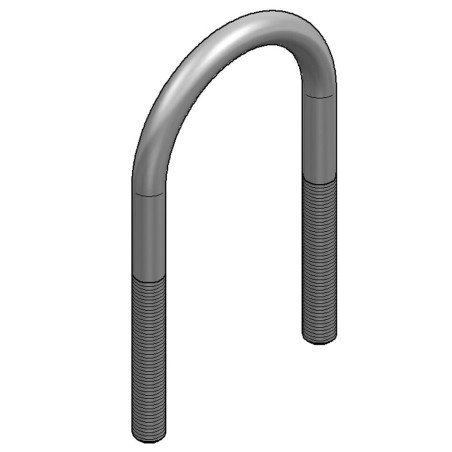 U-BOLT M8 DN40 1 1/2" Inox A4