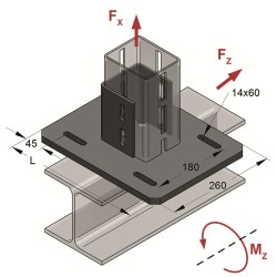 Piastra per Travi CENTUM XL120 Tipo 2 Trasversale