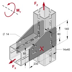 Piastra ad Angolo CENTUM A L