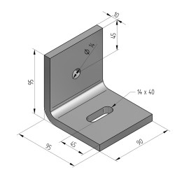 Angolare da Parete CENTUM 2-Fori