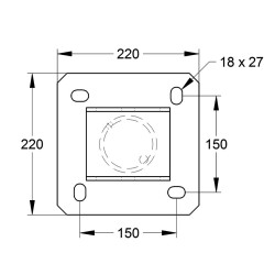 Elemento di Sostegno XL100 L=350mm Fisso