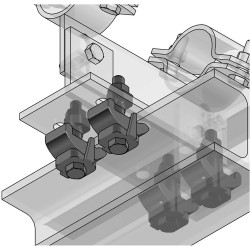 Set Punto Fisso LR per Supporto Scorrevole T (Set 4pz)