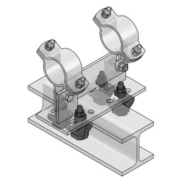 Set Punto Fisso LR per Supporto Scorrevole T (Set 4pz)