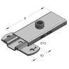 Slitta GL-100 con Piastra 1xM10 ZnNi