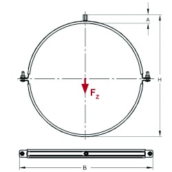 Collare Ventus M8/M10 DN630 639mm (Conf 10pz)