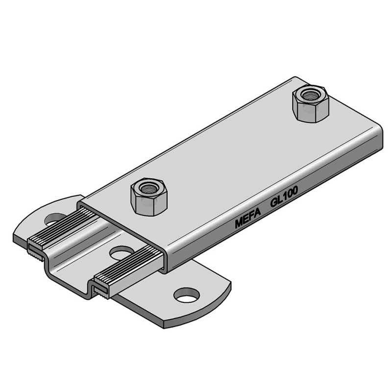 Slitta GL-100 con Piastra 2xM12 ZnNi