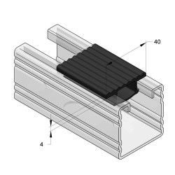 Inserto Isolante in Gomma KG 45 (rotolo 10mt)