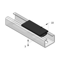 Inserto Isolante in Gomma KG 27/18 (rotolo 20mt)