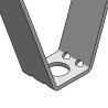 Supporto a Trapezio con Foro 16.5mm (Conf 100pz)