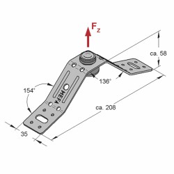 Supporto Antiacustico per Canali SPIRALATI 35x2mm (Conf 50pz)