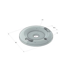 Piastra LPF-1/2 M12 #GO #OR #GR