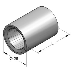 Adattatore di Filetto M8-1/2" (Conf 50pz)