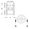 Adattatore di Filetto M8-1/2" (Conf 50pz)