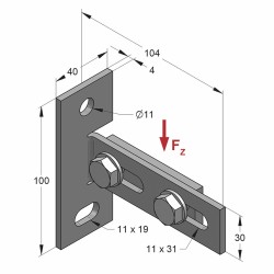 Piastra Frontale Longitudinale SIGNUM LP50 (Conf 25pz)