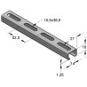 Binario 27/18/1.25 2mt Inox A2 (Conf 20mt)