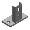 Piastra di Base Orizzontale Inox A4 Binario 45