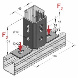 Squadretta di Giunzione C45 180° ZnNi (Conf 15pz)