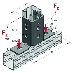Squadretta di Giunzione C45 180° (Conf 15pz)