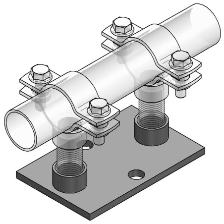 Slitta GL-100 con Piastra 1xM10 ZnNi