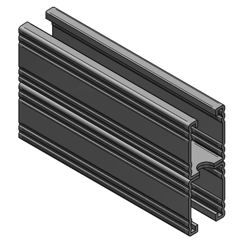 Binario Doppio 45/120/3 L=6 RAL fbv (Imballo 120mt)