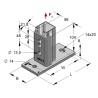 Piastra di Base Verticale per Binari L=45mm (Conf 10pz)