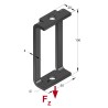 Regolatore in Altezza 100/50/4 2-Fori M8 (Conf 50pz)
