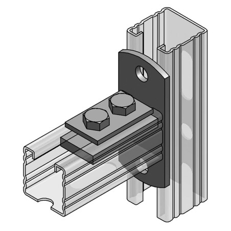 Piastra Frontale 45/45 Trasversale (Conf 25pz)