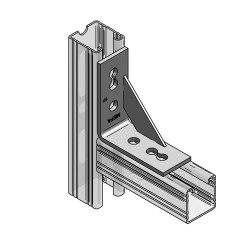 Nodo Triangolare 40/5 4-Fori ZnNi (Conf 25pz)
