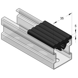 Inserto Isolante Stex 35 STRISCIA 50mm (Conf 50pz)