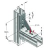 Nodo Triangolare 40/5 4-Fori ZnNi (Conf 25pz)