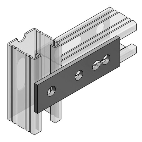 Connettore Piatto 40/5 3-Fori (Conf 25pz)