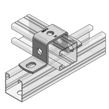 Piastra ad U per Binari 45x45 fvz (Conf 25pz)
