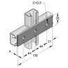 Connettore Piatto 35/4 3-Fori (Conf 25pz)