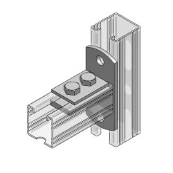 Piastra Frontale 45/45 Trasversale (Conf 25pz)